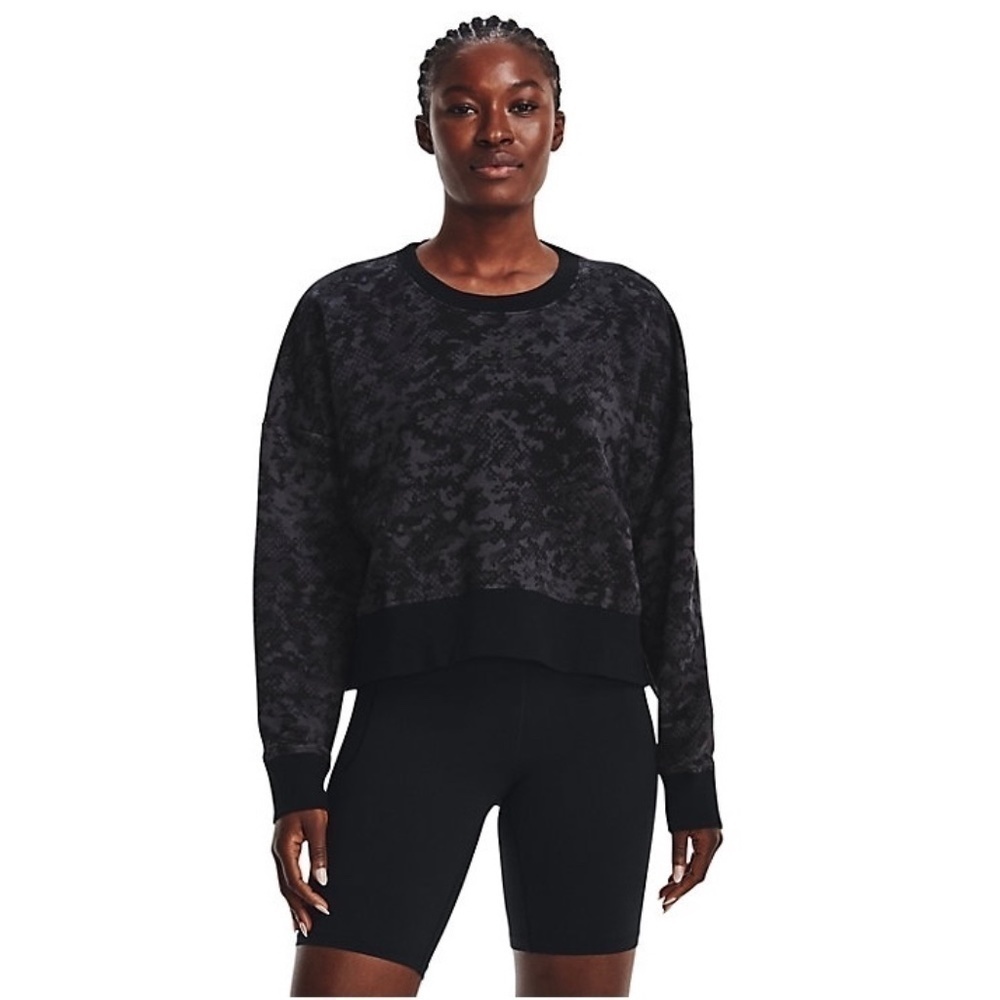 Women's Under Armour Camo Rival Fleece‎ Crew Sweatshirt- Size Medium